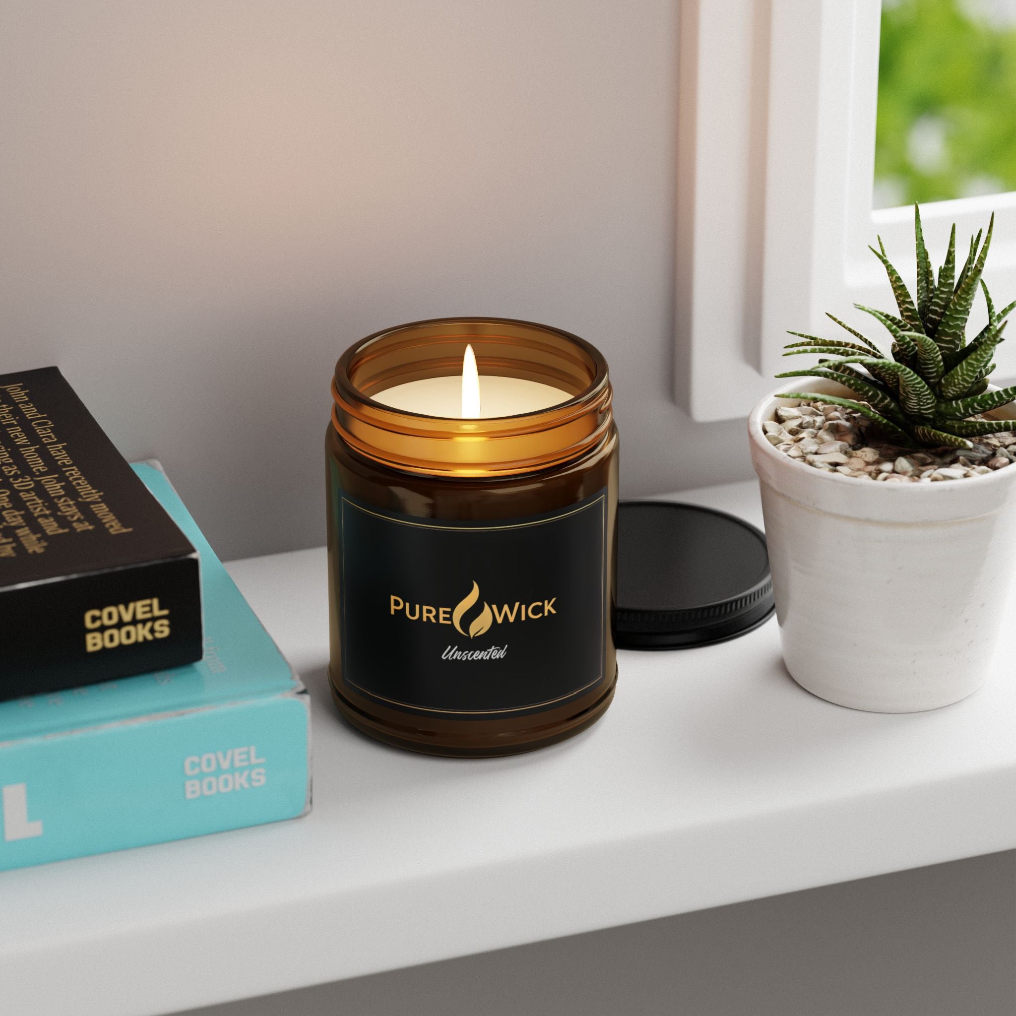 PureWick Amber Jar Candle Unscented 9oz