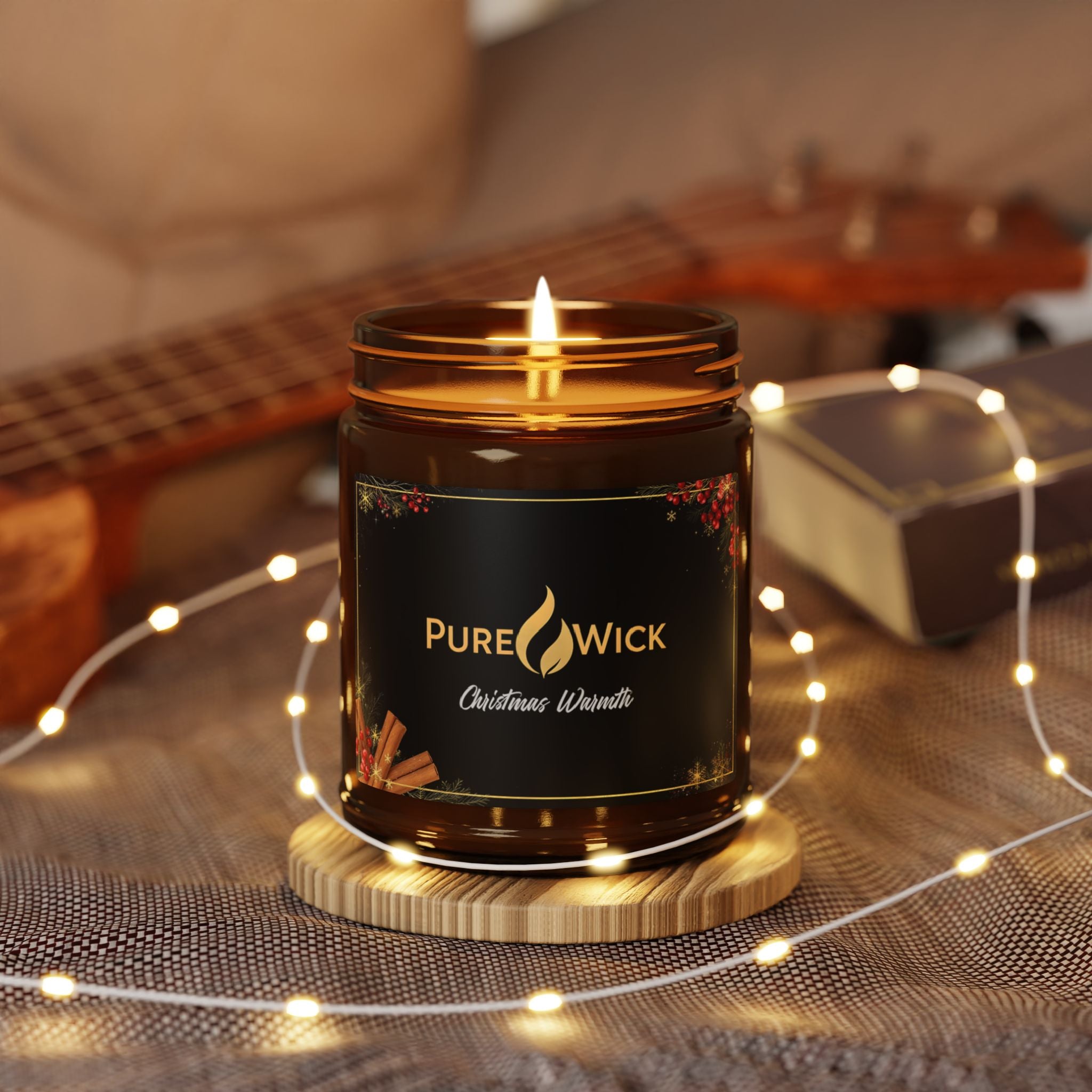 PureWick Amber Jar Candle Christmas Warmth 9oz
